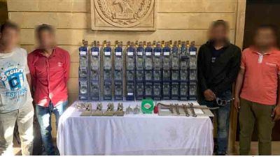 ضبط عصابة سرقة الكابلات الكهربائية بمنطقة 15 مايو 