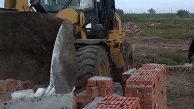 إزالة ٣٤٧ حالة تعد على الأراضى ورفع تلال القمامة بالدقهلية (صور)