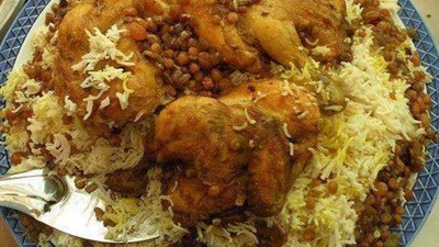 طريقة عمل مجبوس بالدجاج وسلطة الشنكليش