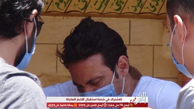 لحم كتافي من خيره.. انهيار سعد الصغير أثناء توديعه لـ حسن حسني 