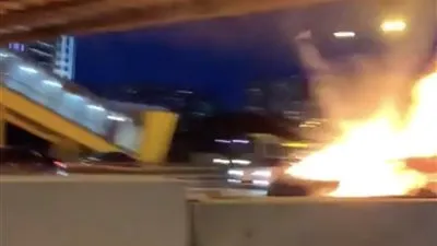 مصرع شحص في حريق مروع داخل مستشفى بروسيا