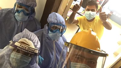 تعافي 6 مصابين كورونا وخروجهم من عزل المدينة الجامعية ببني سويف