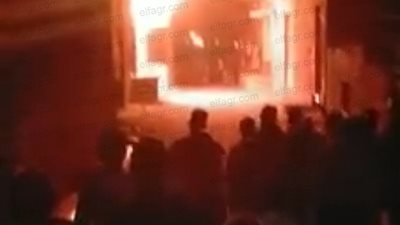 اندلاع حريق هائل في أحد مولدات الكهرباء بحلوان (صور)