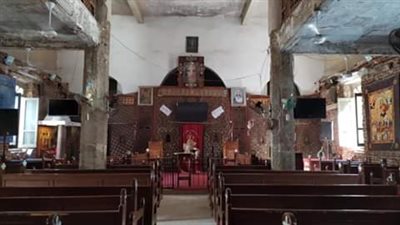 قصة الكنيسة التي اتنقلت من كفر الشيخ إلى المنيا ببئرها (صور)