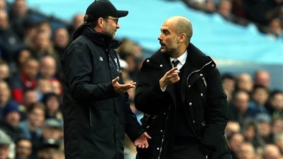 يورجن كلوب VS جوارديولا.. أرقام مُذهلة للعبقري والفيلسوف في الدوري الإنجليزي قبل استئنافه