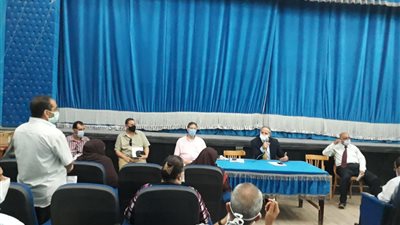 إجتماع طارئ لوكيل تعليم الفيوم مع أعضاء لجنة الإدارة لامتحانات الثانوية العامة 2020