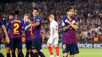 تعرف على موعد مباراة إشبيلية ضد برشلونة والقناة الناقلة والتشكيل المتوقع