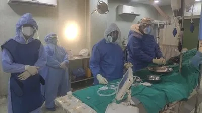 لأول مرة.. إجراء عملية قسطرة مخية لمريضة كورونا بمستشفى المطرية التعليمي