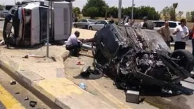 دفن جثامين 3 ضحايا فى حادث طريق الإسماعيلية الصحراوى