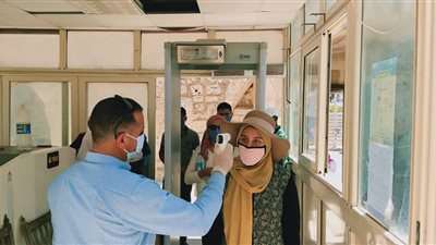 جولة تنفيذية داخل قلعة قايتباي بالإسكندرية لمتابعة تطبيق الإجراءات الوقائية 