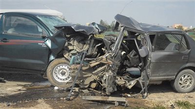 كثافات مرورية أعلى كوبري الدقي إثر حادث سير