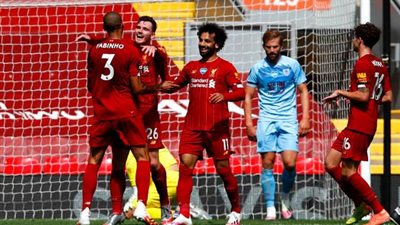 أهداف مباراة - ليفربول 1 × 1 بيرنلي