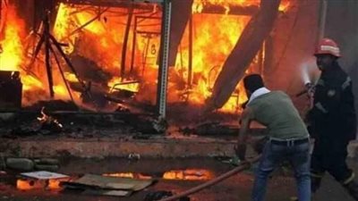 تفاصيل السيطرة على حريق صالون حلاقة في الدقهلية 