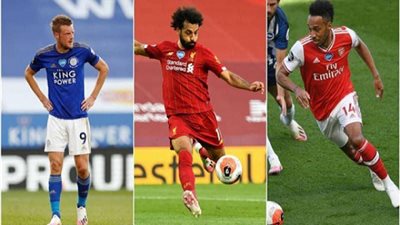 ترتيب هدافي الدوري الإنجليزي.. صراع شرس بين فاردي وصلاح وأوباميانج