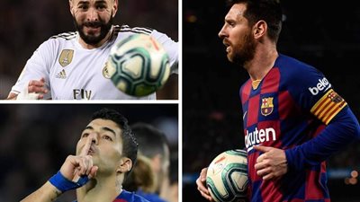 ترتيب هدافي الدوري الإسباني الممتاز قبل مباريات ريال مدريد وبرشلونة الختامية اليوم الأحد 19/7/2020