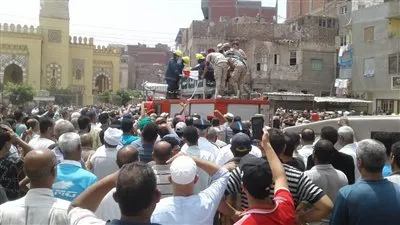 جنازة عسكرية مهيبة لشهيد بئر العبد بمسقط رأسه في الدقهلية (صور)