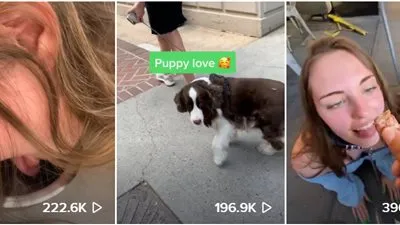 جينا فيلبس فتاة tiktok تقلد الكلب لتربح 100 ألف دولار شهرياً