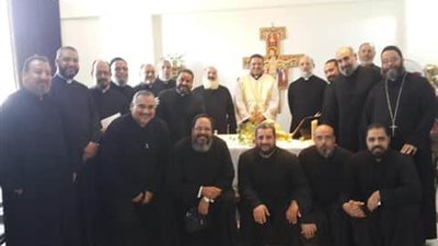 تفاصيل لقاء الأنبا بشارة مع كهنة إيبارشية أبوقرقاص  