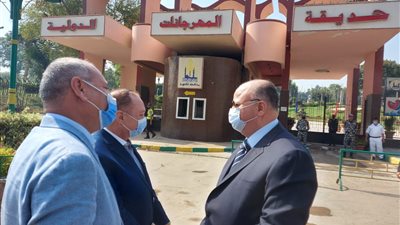 محافظ القاهرة يتفقد الحديقة الدولية وكورنيش النيل