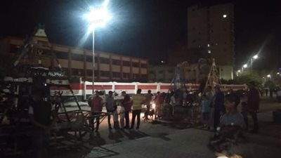 إزالة الملاهي الشعبية من شوارع دمنهور في البحيرة (صور)