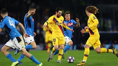 موعد مباراة برشلونة ونابولي بدوري أبطال أوروبا