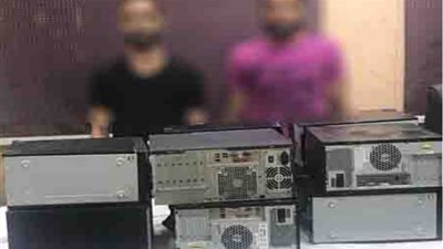 ضبط عاملين لسرقتهم أجهزة حاسب آلي من معهد بالسلام