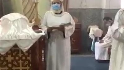 أول قداس في إيبارشية بني سويف بعد عودة الصلاة (صور)