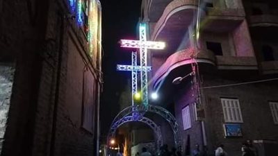 التجهيزات الأولى بكنيسة العذراء بدشنا استعدادًا  للاحتفال بنهضات الصوم ( صور)