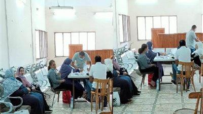 عمال بني سويف يدلون بأصواتهم في انتخابات الشيوخ 2020 (صور)