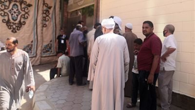 إقبال كبير على انتخابات الشيوخ بلجان إمبابة (صور)