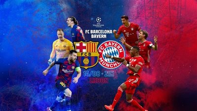 شاهد قناة مفتوحة تنقل مباراة برشلونة وبايرن ميونخ مجانا اليوم الجمعة 14-8-2020 في دور ربع نهائي دوري ابطال اوروبا