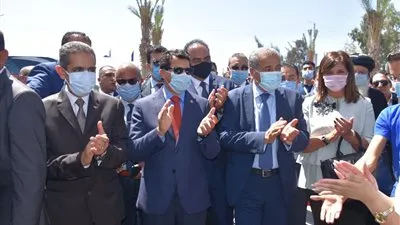 وزراء الرياضة والتموين والهجرة يفتتحون نادي ماتريكس الرياضي بالغربية (صور)
