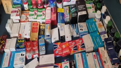 ضبط مخزن بداخله كمية من الأدوية مجهولة المصدر بالتجمع