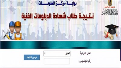 الاستعلام عن نتيجة الدبلومات الفنية 2021 بالإسم ورقم الجلوس
