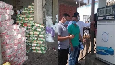 ضبط محطة وقود ومركز تعبئة سكر تمويني 