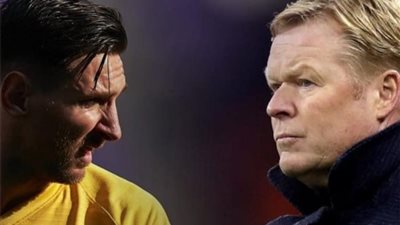 أزمة عنيفة بين كومان وميسي تهدد صفقات برشلونة