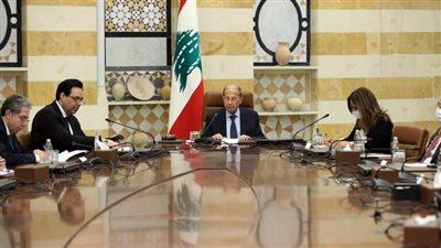 أول تعليق من الرئيس اللبناني على حريق مرفأ بيروت الثاني 