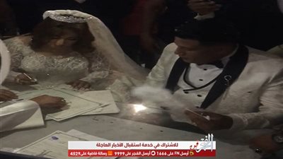 شاهد.. لقطات من عقد قران حمو بيكا على زوجته .. فيديو 