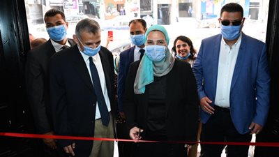وزيرة التضامن تفتتح فرع الشهيد أحمد المنسي بجمعية رسالة بالدقي