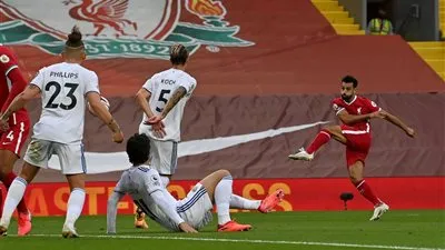 صلاح يحقق رقمًا قياسيًا بالدوري الإنجليزي بعد التسجيل في شباك ليدز يونايتد