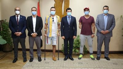 وزير الرياضة يدعم لعبة كرة القدم للمبتورين من ذوي الإعاقة