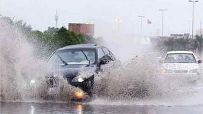 أمطار غزيرة على محافظة محايل
