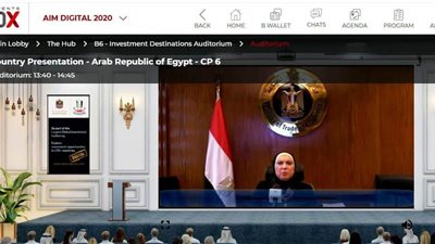 وزيرة التجارة والصناعة تستعرض فرص الإستثمار فى السوق المصرى خلال فعاليات ملتقى الإستثمار السنوى المنعقد بدولة الإمارات