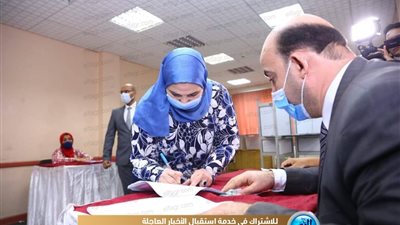 وزيرة التضامن تدلى بصوتها في انتخابات مجلس النواب