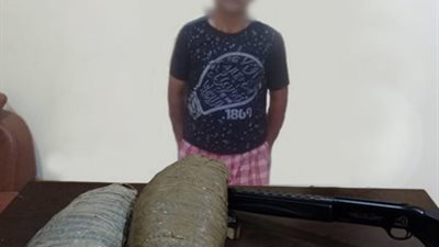 ضبط كمية من مخدر البانجو وقطعتي سلاح ناري بحوزة عاطلين بدمياط 