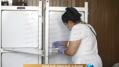 استمرار توافد الناخبين للإدلاء بأصواتهم بلجنة الجامعة العمالية بمدينة نصر