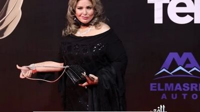 إطلالة جذابة لصابرين في حفل جوائز مهرجان الفضائيات العربية