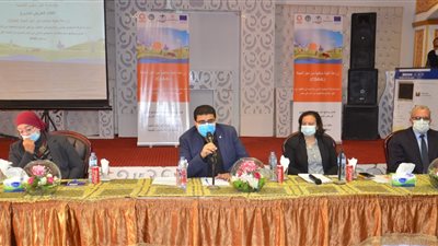 نائب محافظ بني سويف يشهد اللقاء التعريفي بمشروع الزراعات الذكية