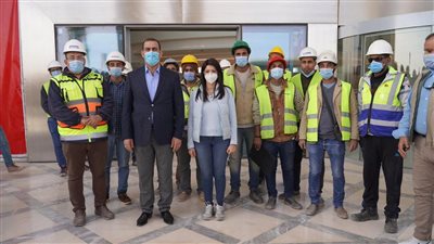 وزيرة التعاون الدولي والوفد العراقي يتفقدون العاصمة الإدارية الجديدة