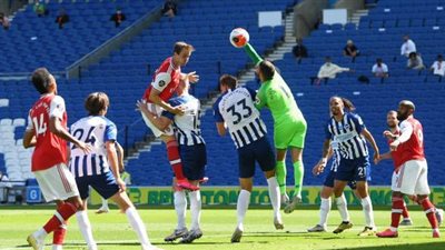 التشكيل المتوقع لمباراة أرسنال وبرايتون في الدوري الانجليزي 